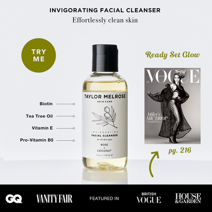 3.3 fl oz ℮ Taylor Melrose® Mediterranean Radiance invigorating facial cleanser